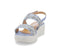 Melluso Donna Sandali Tessuto R80115-234870 Blu